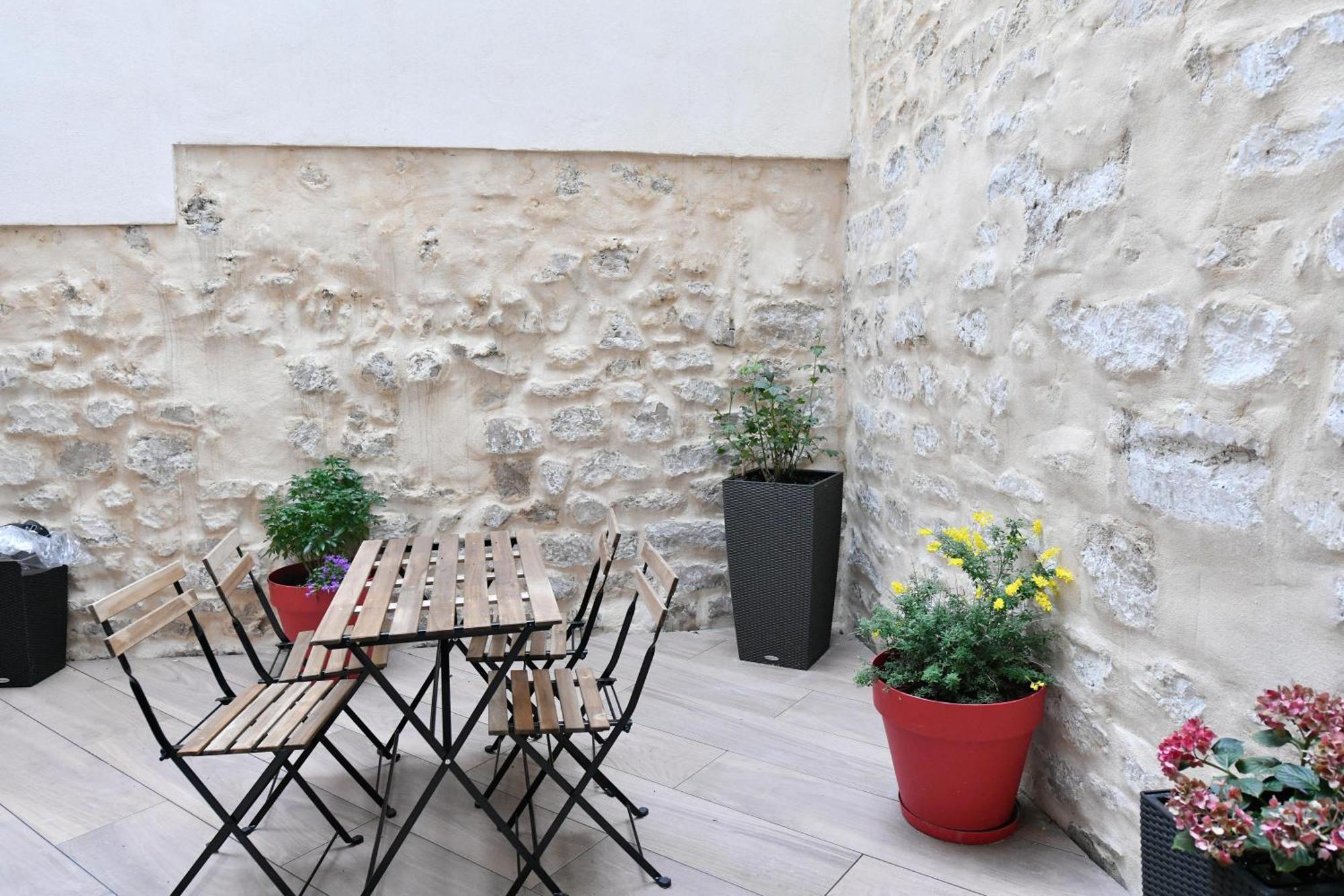 Apartament Charme Montmartre - Terrasse Privee Avec Vue Sur Le Sacre-Coeur - Parking Gratuit Paryż Zewnętrze zdjęcie